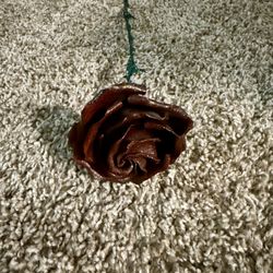 Welded Red Sparkly Rose