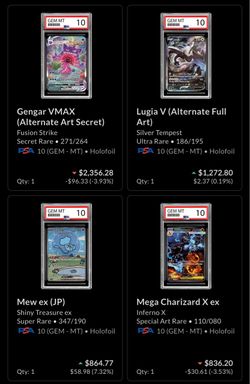 PSA 10 Pokémon TCG Graded Card Lot (12 Cards)