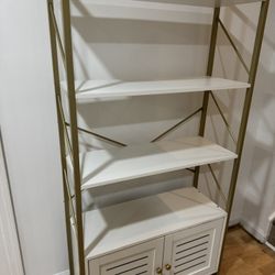 Bookshelf with Storage Cabinet