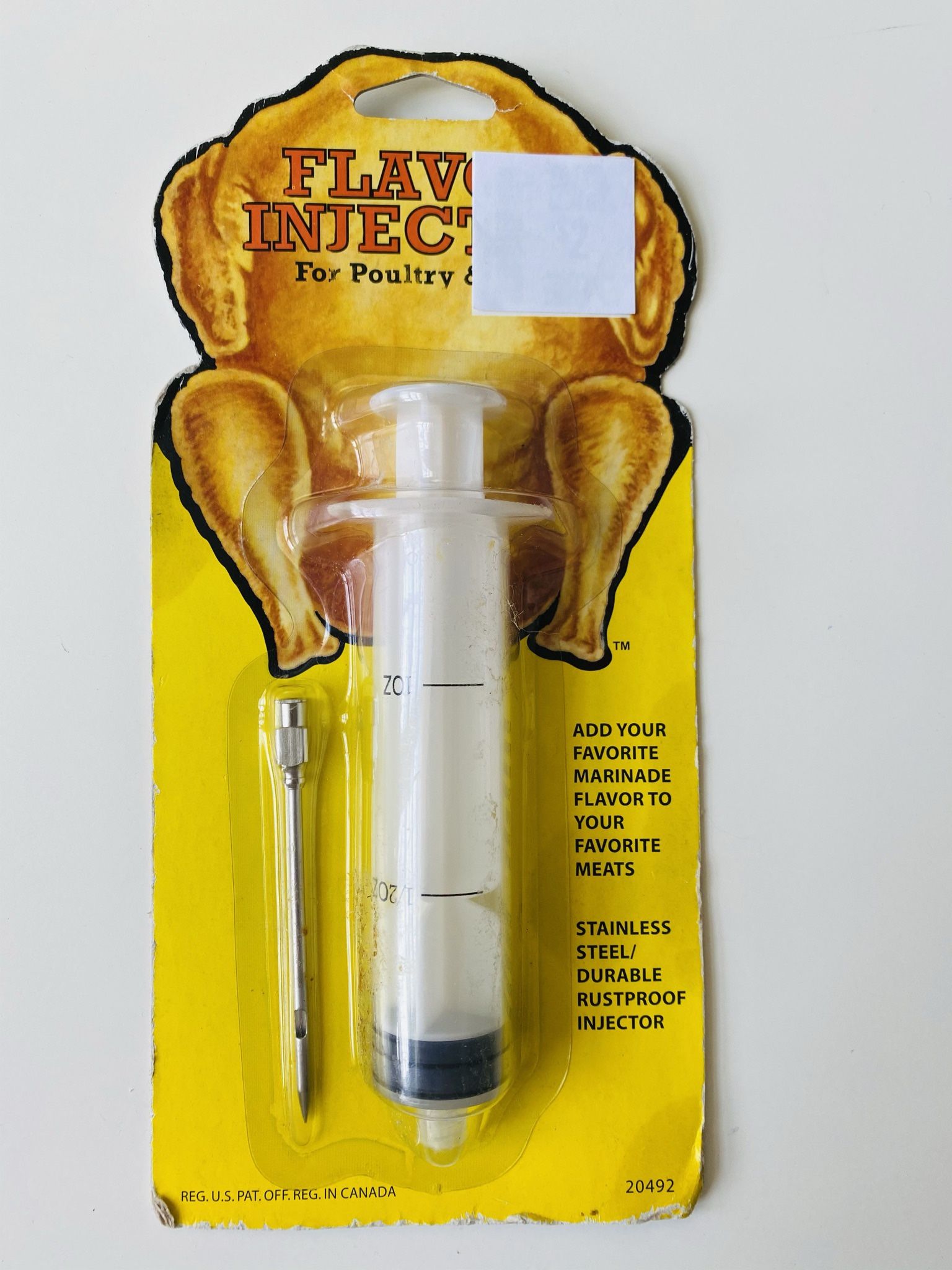 Heuck Flavor Feeder. Flavor injector for Poultry & Meets. Add your favorite marinade flavor to your favorite meets. Stainless Steel/Durable Rustproof