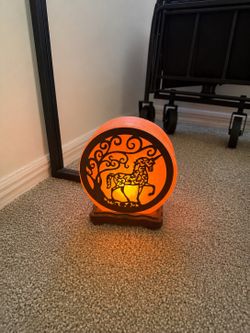 Pink salt lamp