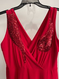 Red Knee Length Dress size Medium