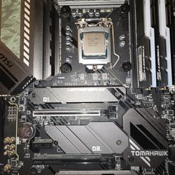 (Combo motherboard+CPU+RAM) MSI Mag Z590 Tomahawk wifi, Intel i7-10700k and 16gb DDR4 Gskill Trident Z