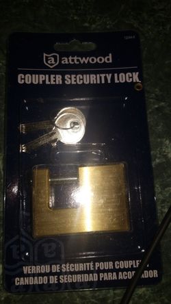 Attwood coupler trailer security lock