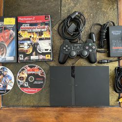 🎮  PS2 Slim Like New with games Controller and more 