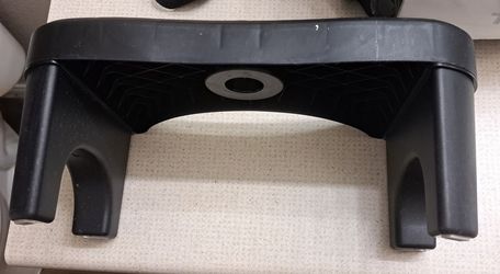 Black Plastic Foot Bathroom Rest