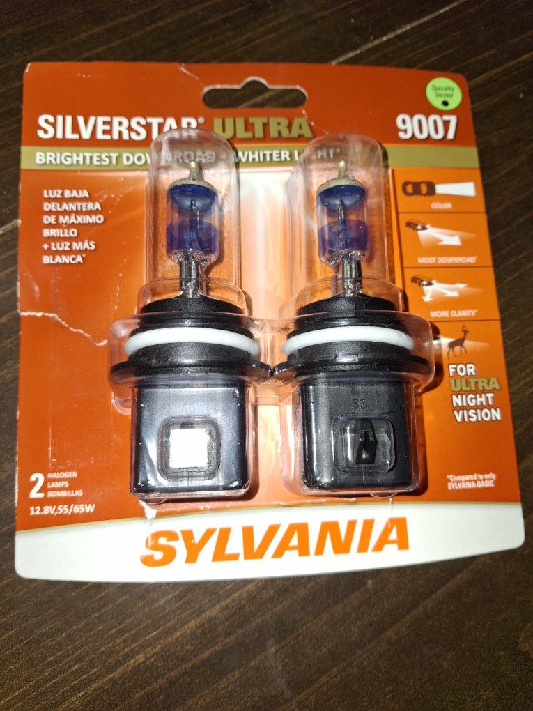 SYLVANIA - 9007 Ultra - High Performance Halogen Headlight Bulb, High Beam, Low Beam and Fog Replacement Bulb, Brightest Downroad with Whiter Light,