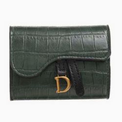 D Designer Brand Luxury Leather Snakeskin Wallet