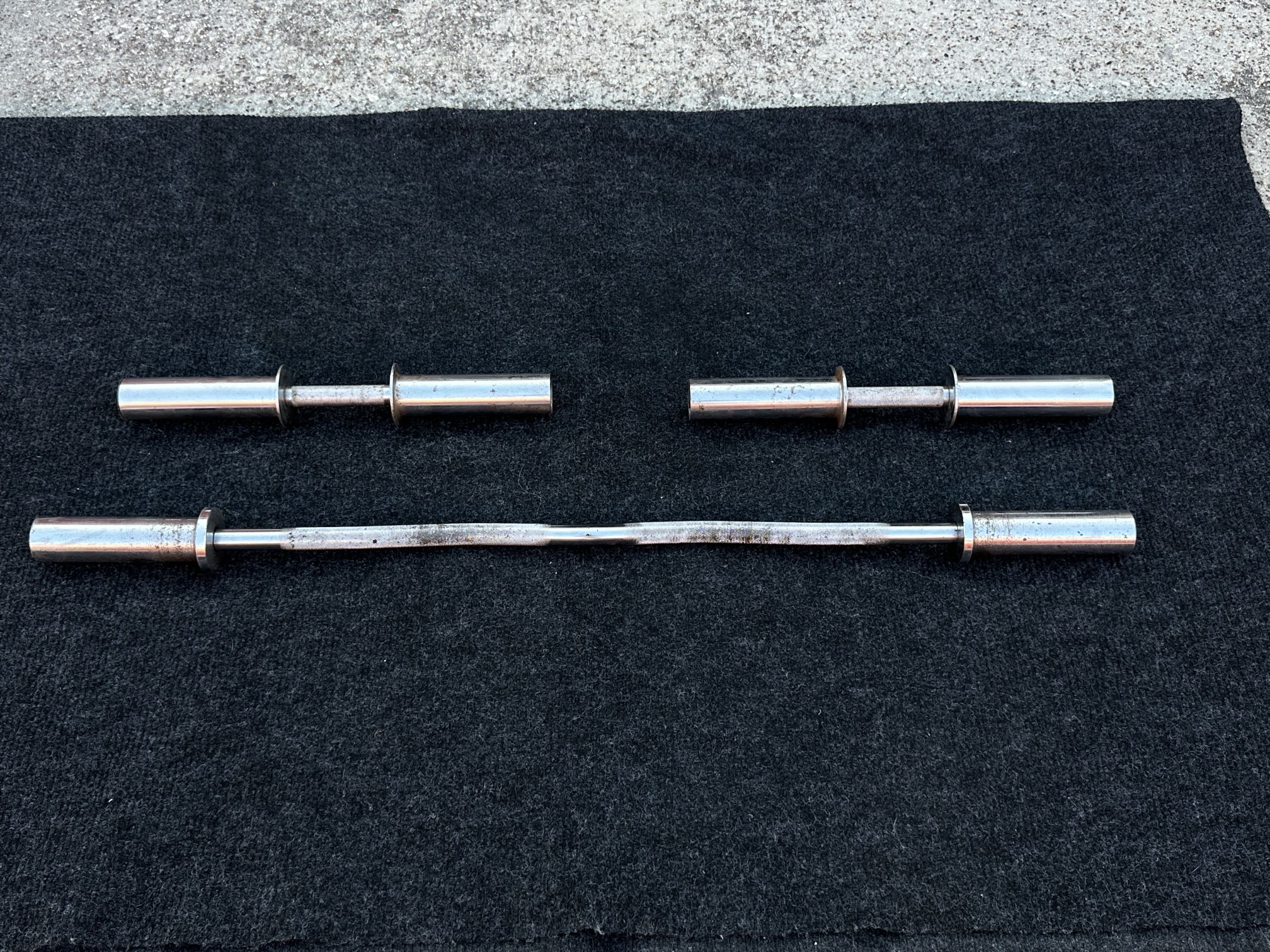 Curl Bar And Dumbbells