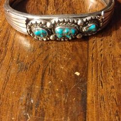 Vintage Najvho Silver Turquoise Bracelet 