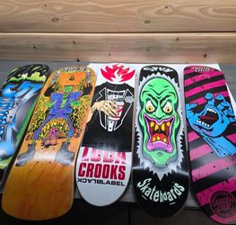 Vintage skateboard decks