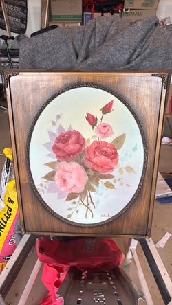 Vintage frame and painting
