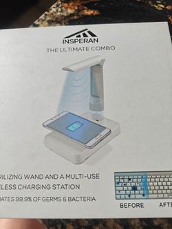 Insperan Sterilizing Wand and Wireless Charging Station