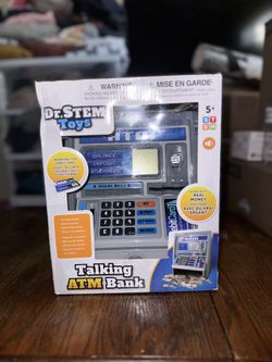 Dr. STEM Toys Talking ATM Bank NEW