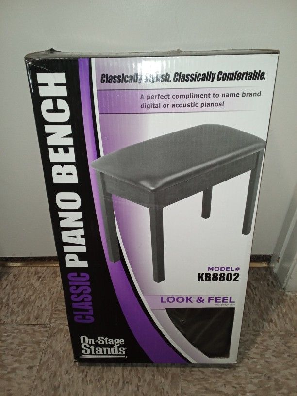 Two Piano Benches (1 used/1 new)