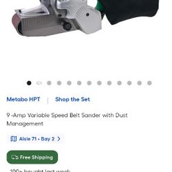 Metabo Hpt Belt Sander 3 X 21 In. Belt