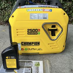 Champion Power Equipment 2500-Watt Recoil Start Ultra-Light Portable Gas and Propane Powered Dual