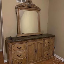 Dresser with mirror