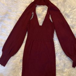 Burgundy Dress Large
