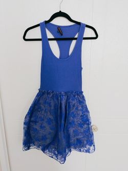 Betsey Johnson Flowery Pompom Dress In S