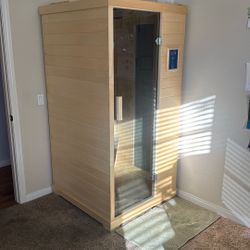 1 Person Sauna  High Tech Health   Transcend     Foundation Series 1 Person Infrared Sauna 