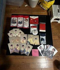 Various BTS merch