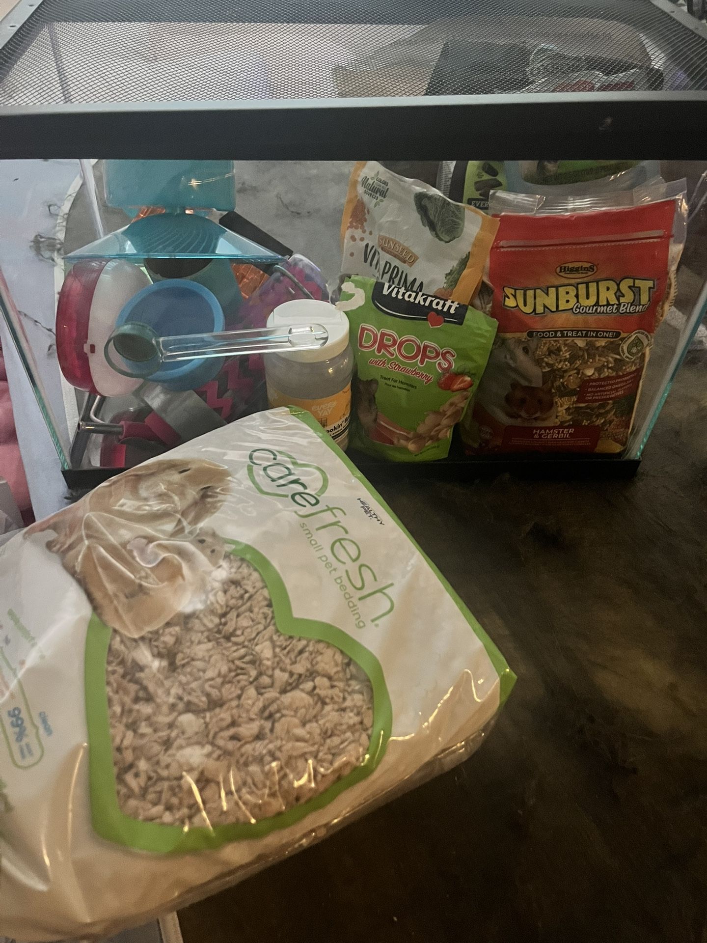 Hamster/gerbil Cage With All Necessities