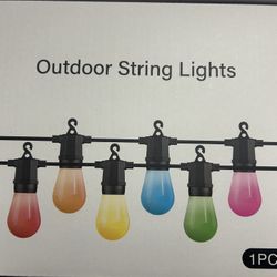 48 ft. Smart Plug-in Cafe String RGBW Color Changing LED String Light IP65 Waterproof, Dimmable for Balcony, Backyard
