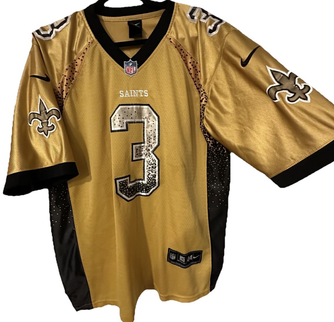 Nike NFL On Field Bobby Herbert #3 New Orleans Saints Gold Jersey Men’s 