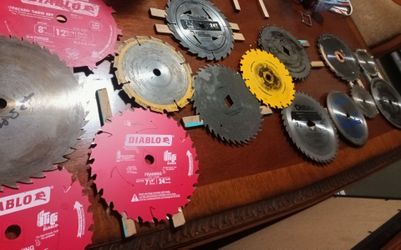 : 15-Piece Circular Saw & Dado Blade Lot - Diablo, Makita, Irwin
Price: $75