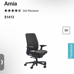 Steelcase Amia Leather & Fabric Office Chairs