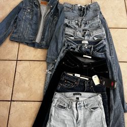 Women’s Brand Jeans, Levi, Abercrombie, Calvin Klein