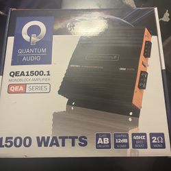 Quantum 1500 Watt Mono Car Amplifier. Brand New