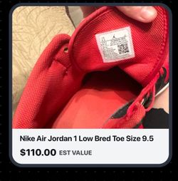 Nike air Jordan 1’s low bred