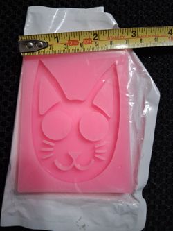 Cat face silicone mold-New $4