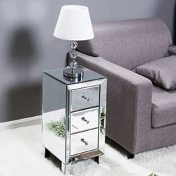 Set of Mirror Side tables/ Nighstands