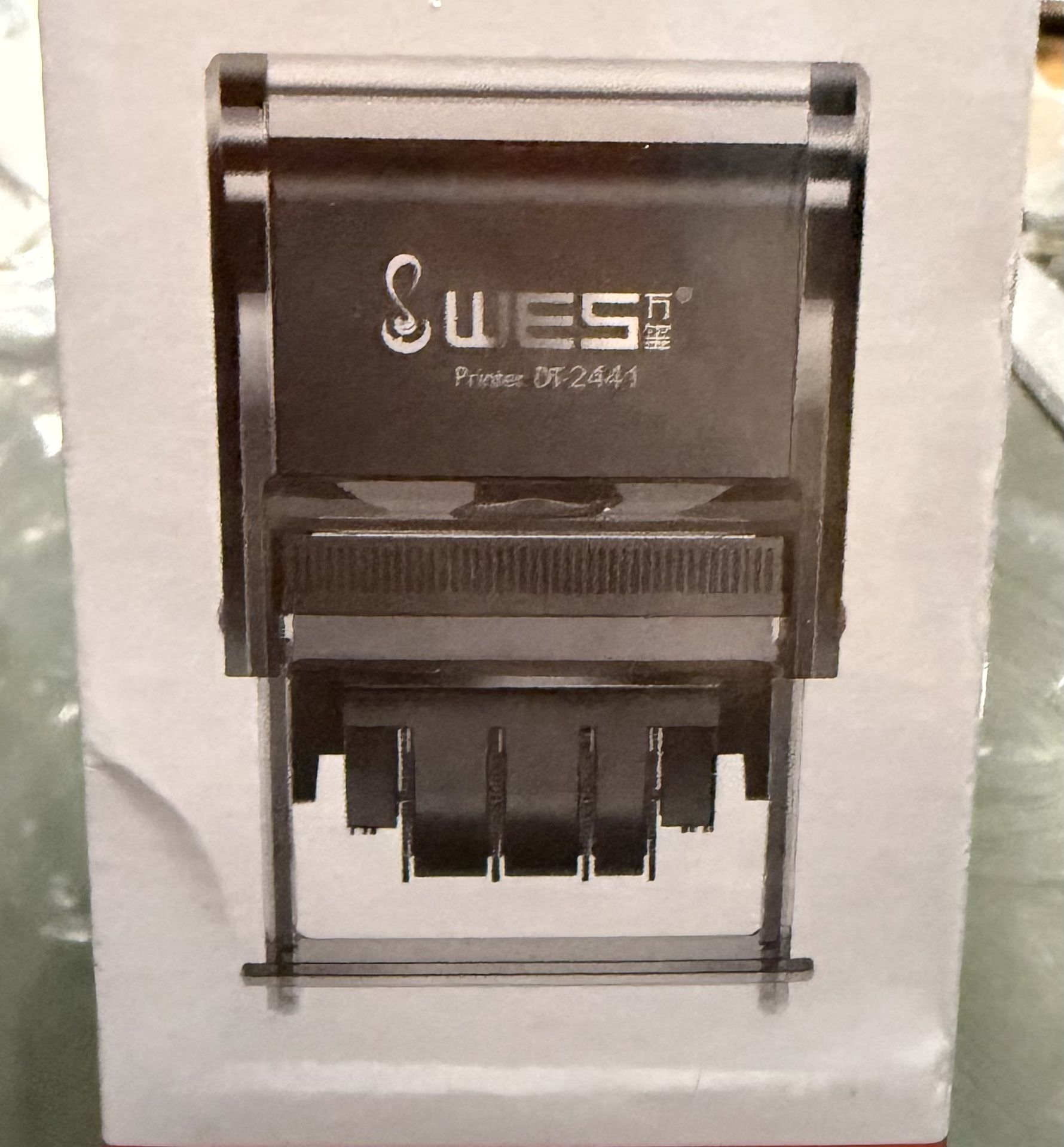 WES Self-inking Rubber Stamp DT-3050 Adjustable Date Stamps