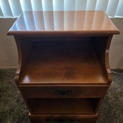 Vintage Ethan Allen Nightstand Maple And Birch Mid Century NS133