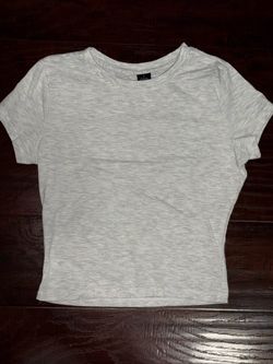 Light Gray Heather Crew Neck T-Shirt