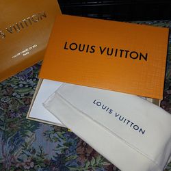 Louis Vuitton packaging with dust cover