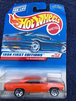 New in package Hot Wheels “70 Roadrunner 1998 1st Ed “.