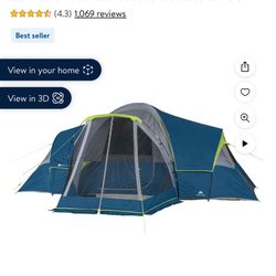 10 Person Tent With Air Mattresses And Pump