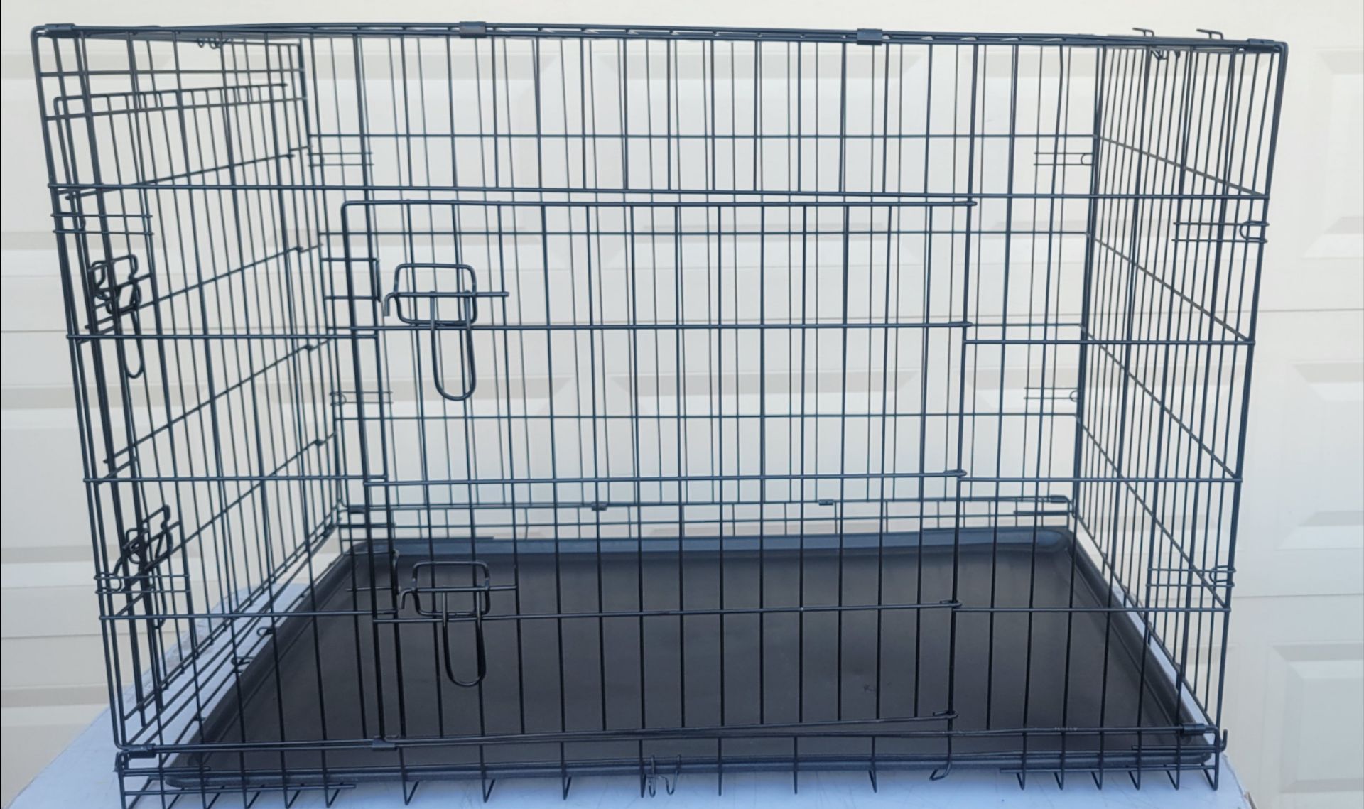 Double Door Large 42" Inch Long Dog Crate Kennel (See Description)