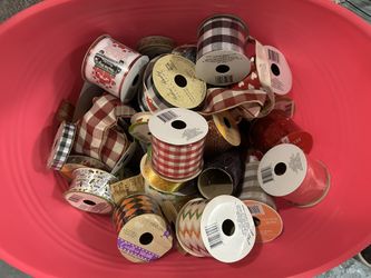 Around 20 Rolls Of Ribbon And Other Accessories 