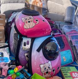 Pet carrier backpack/ cat or dog