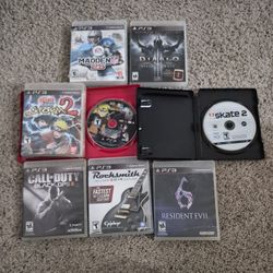 8 games For PS3 