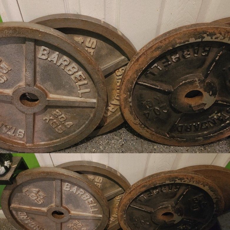 45LB OLYMPIC WEIGHTS STEEL WEIGHT PLATES