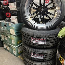 22” Infamous Racing wheels Rims Tires