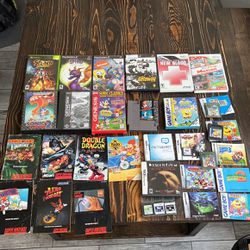 Super Nintendo, Sega Genesis, Ps2, Xbox, Wii, Gameboy, Gameboy Color…