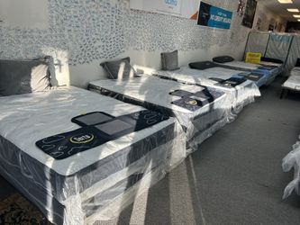 Brand New Serta And Beautyrest Queen Size Mattresses Available While Supplies Last 